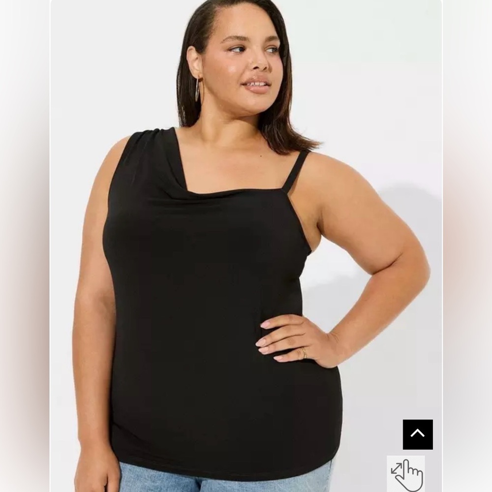 Torrid Black asymmetrical cowl